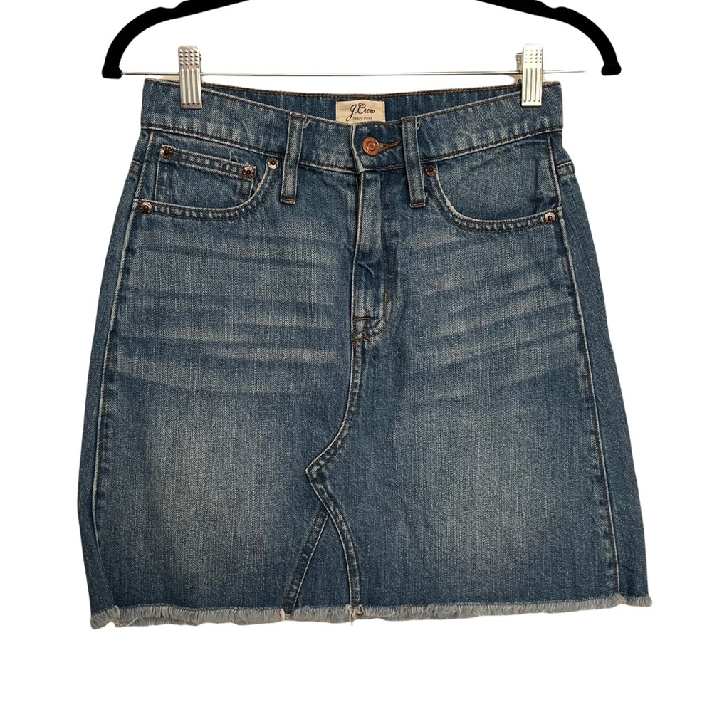 J. Crew blue jean skirt size 24